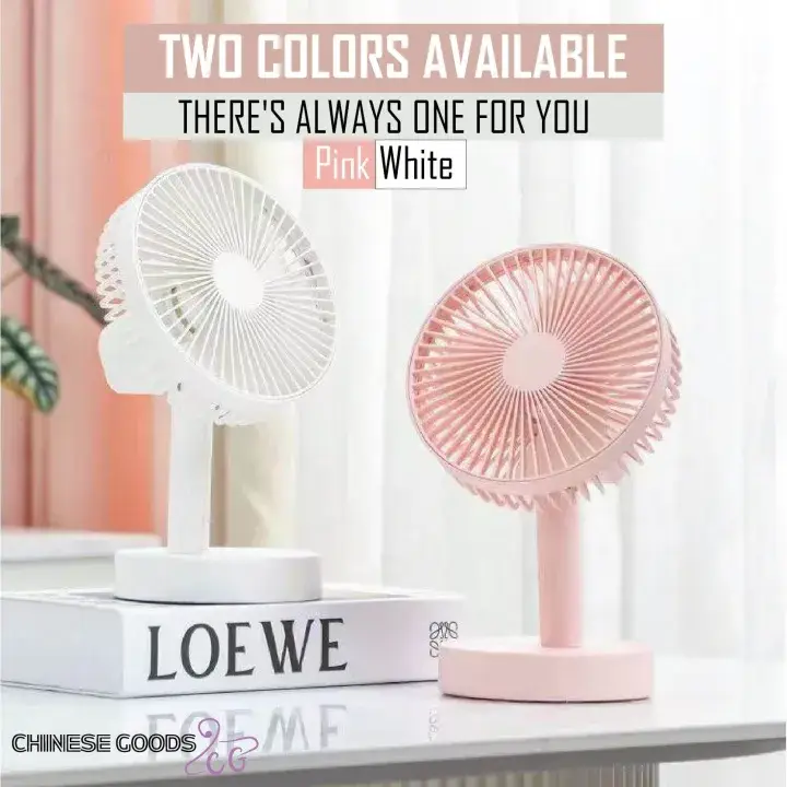 USB Rechargeable Telescopic Floor Fan Summer Mute ventilador Student Desktop Table Fans for Office Bedroom Cooler